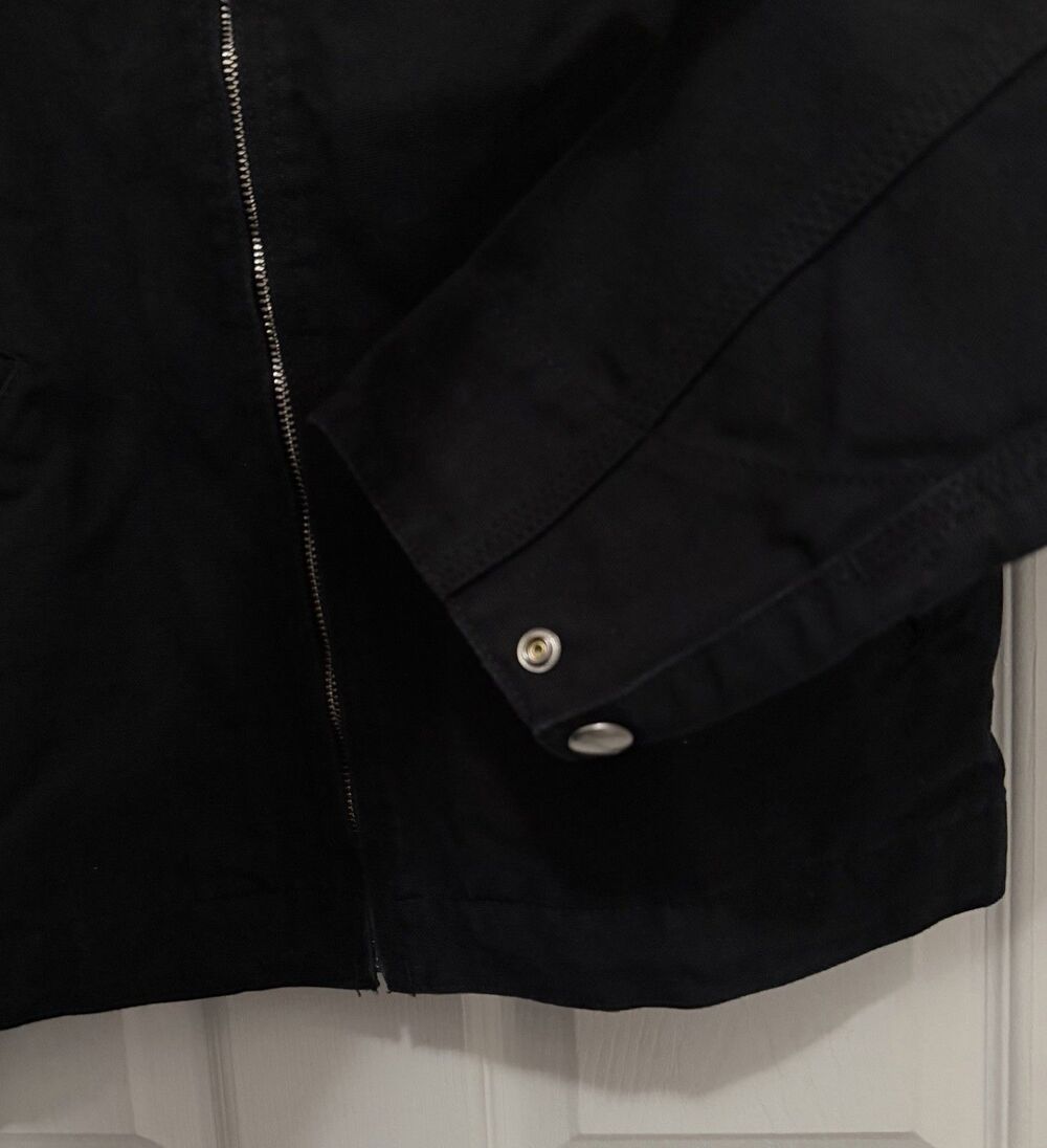 Carhartt WIP OG Detroit Jacket Black - Women’s Sz Medium - Picture 5 of 8